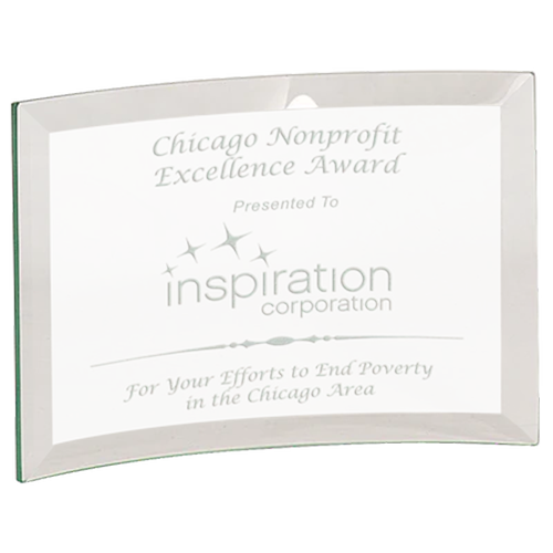 4"x6" Premier Glass Crescent Award