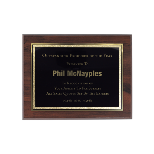 9"x7" Traditional Engraved Plaque