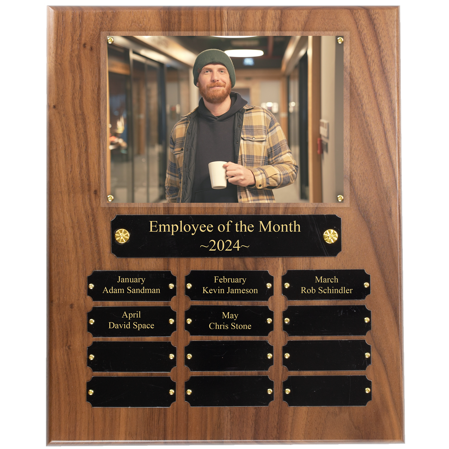 Employee of the Month Plaque