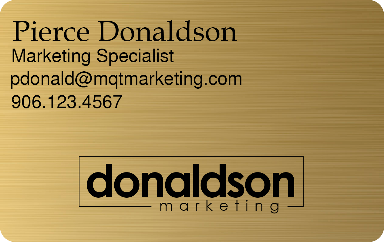 Metal Business Cards - Gold