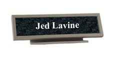 2 x 10 Engraved Desk Name Plate with Architectural Frame