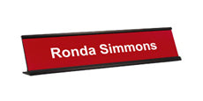 2 x 10 Engraved Desk Name Plate