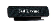 2 x 8 Color Printed Desk Name Plate with Designer Frame