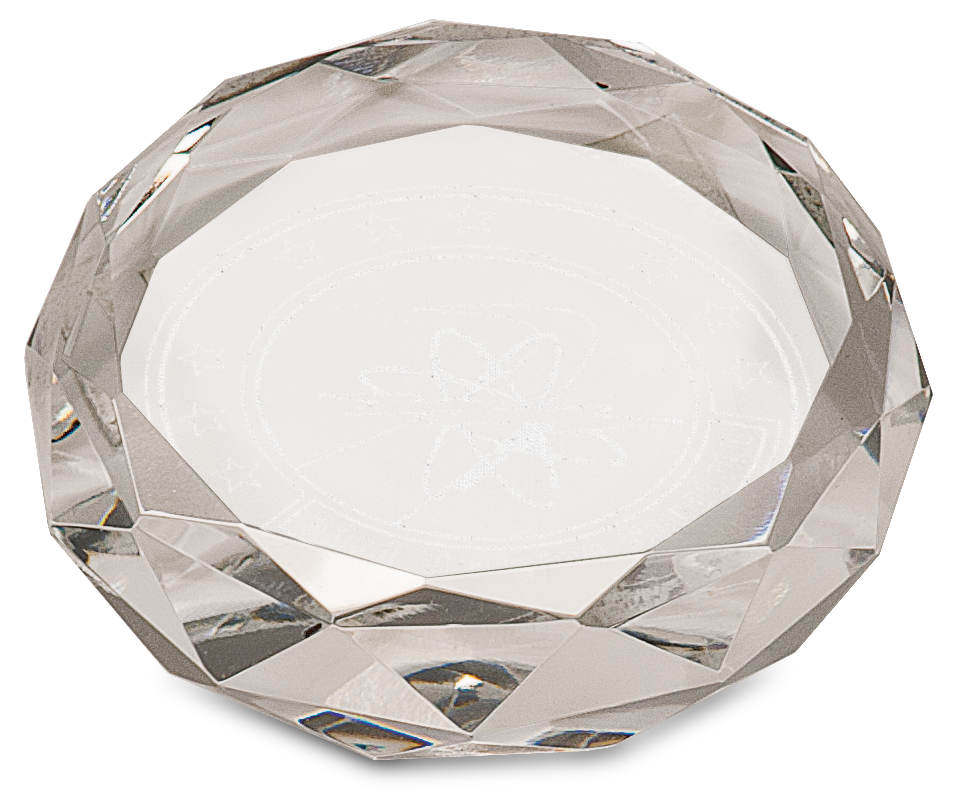 Round Crystal Paperweight