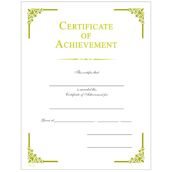 Elegant Certificates - per 10