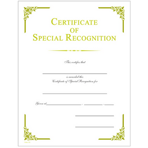 Elegant Certificates - per 10